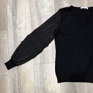 Chic Black V-Neck Sweater for Women